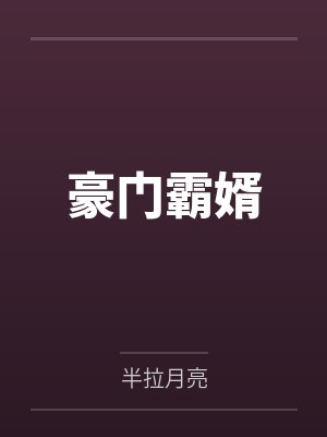 豪门霸婿
