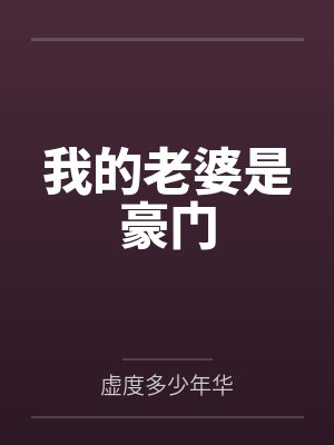 我的老婆是豪门