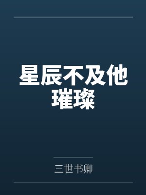 星辰不及他璀璨